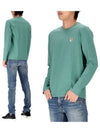 Foxhead Patch Regular Long Sleeve T-Shirt Teal Grey - MAISON KITSUNE - BALAAN 2