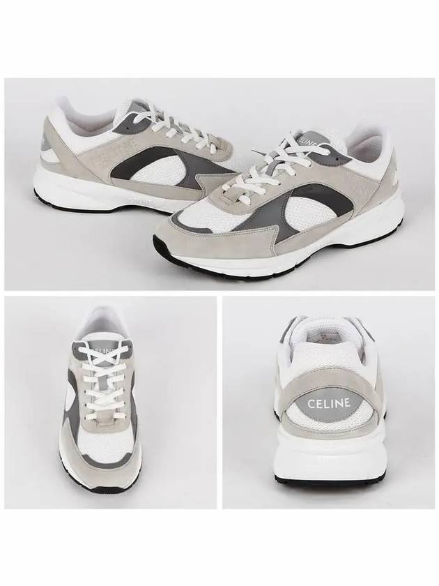 Runner CR 03 lace up low top sneakers gray - CELINE - BALAAN 3