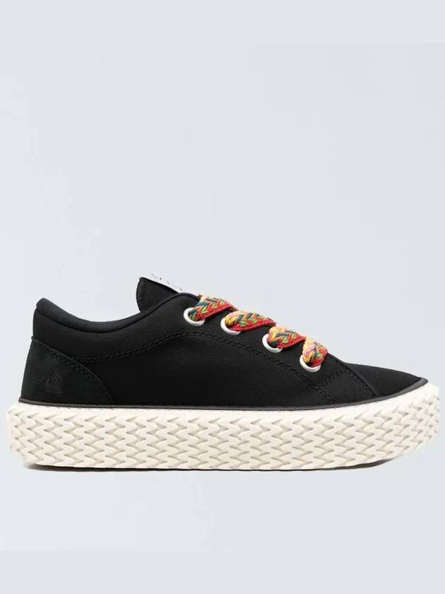 Men s Cotton Canvas Kirby Black Sneakers FM SKIK01 CANV 10 - LANVIN - BALAAN 3