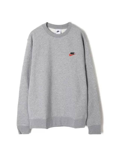 Men's NSW Club Crew Sweatshirt Grey - NIKE - BALAAN 1