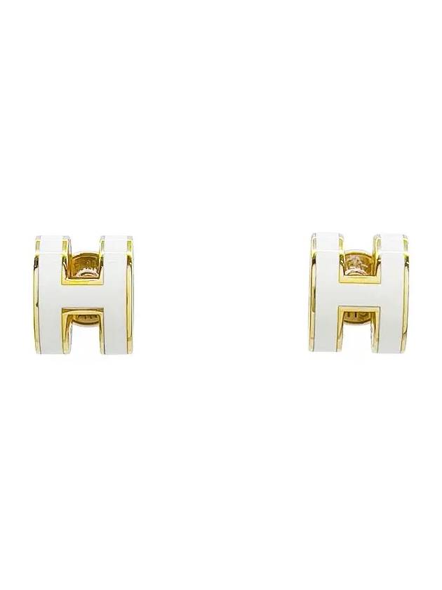 Petit Pop Ache Earrings White Gold 4HA1043 - HERMES - BALAAN 1