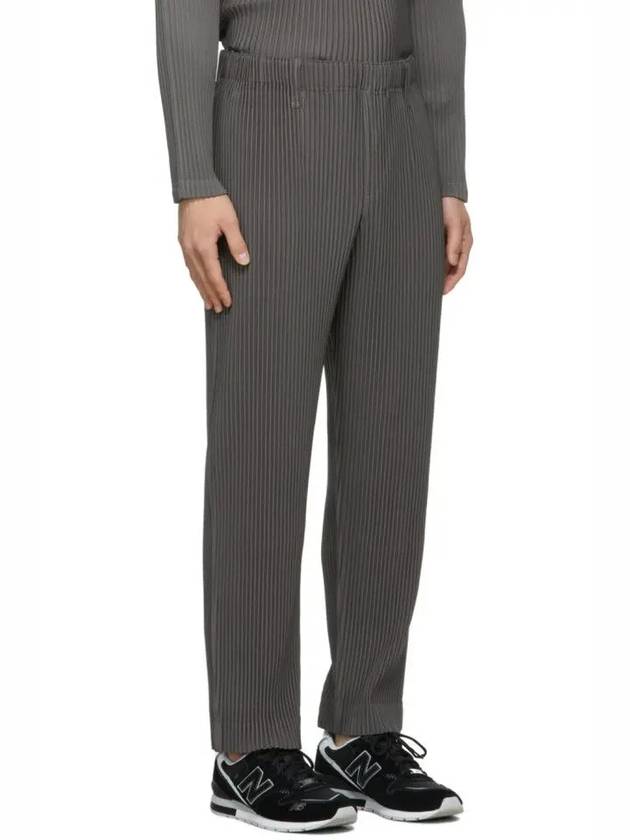 Homme Plissé Issey Miyake Collar Pleated Spot Basic Pants Gray - ISSEY MIYAKE - BALAAN 3