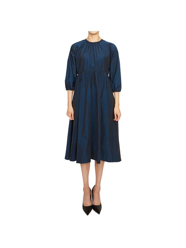 Davina Midi Dress Blue - MAX MARA - BALAAN 1