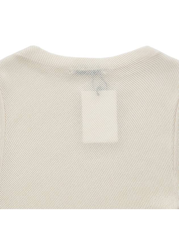 Women's round neck knit KN34IV IVORY - LOW CLASSIC - BALAAN 6