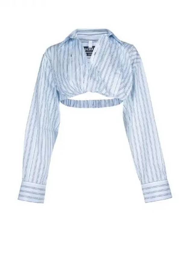 Jacquemus BAHIA twist crop shirt - JACQUEMUS - BALAAN 1