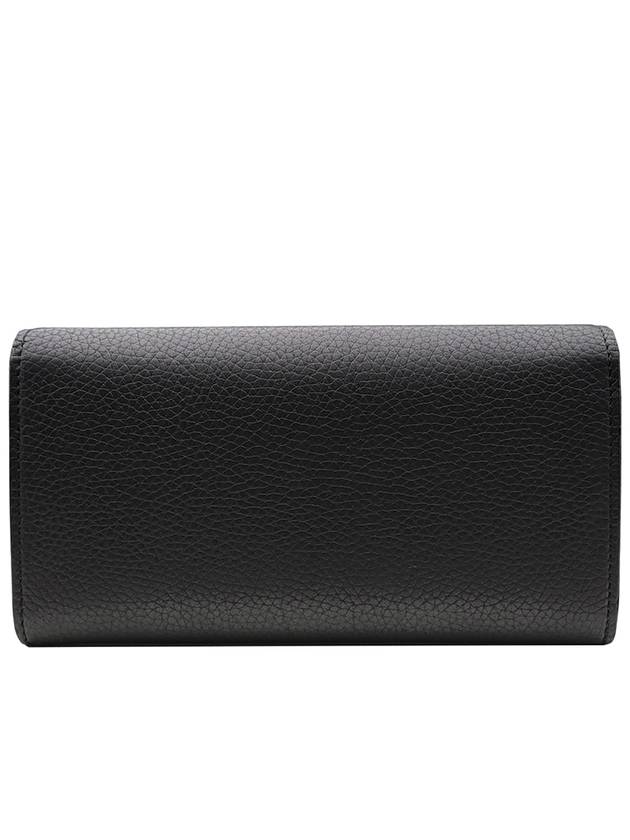 Metal Bee Leather Long Wallet Black - GUCCI - BALAAN 3