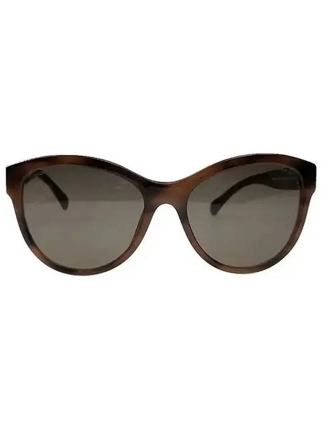 Eyewear Oval Sunglasses Havana Brown - CHANEL - BALAAN 1