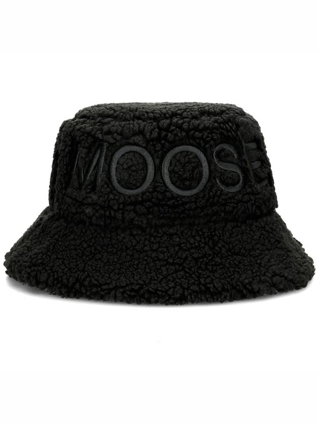 Cobble Embroidered Logo Bucket Hat Black - MOOSE KNUCKLES - BALAAN 2