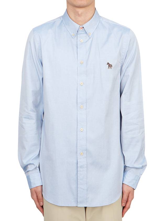 Zebra Patch Long Sleeve Shirt Light Blue - PAUL SMITH - BALAAN 2