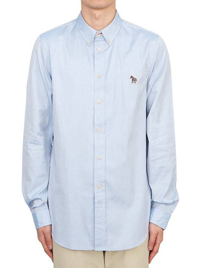 Zebra Patch Long Sleeve Shirt Light Blue - PAUL SMITH - BALAAN 2