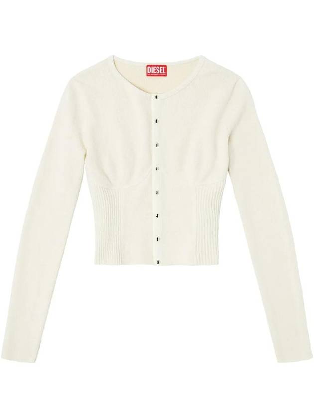 M-Resta Cardigan Off White - DIESEL - BALAAN 1