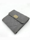 Gold logo boy wallet - CHANEL - BALAAN 5