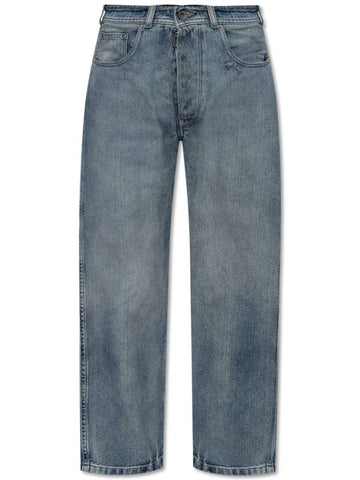 Maison Margiela Jeans With Vintage Effect, Women's, Blue - MAISON MARGIELA - BALAAN 1