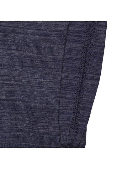 Yohji Yamamoto Navy Open Work Po Sweater, Brand Size 3 (Large) - YOHJI YAMAMOTO - BALAAN 2