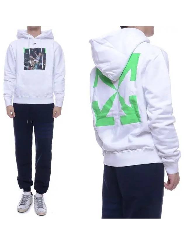 Pascal Print Slim Fit Hoodie White - OFF WHITE - BALAAN 2