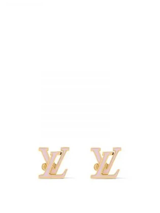 LV Iconic Enamel Earrings Gold - LOUIS VUITTON - BALAAN 2