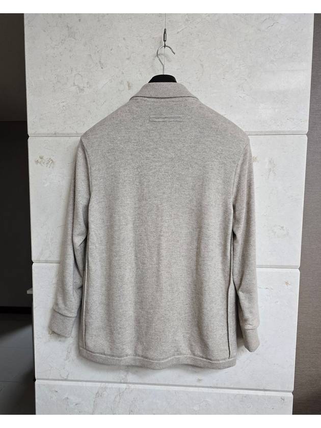 Zegna Light Beige Melange Oasi Cashmere Blouson 50 - ERMENEGILDO ZEGNA - BALAAN 2