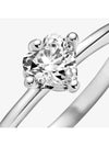 Solitaire Clear Sparkling Ring Silver - PANDORA - BALAAN.