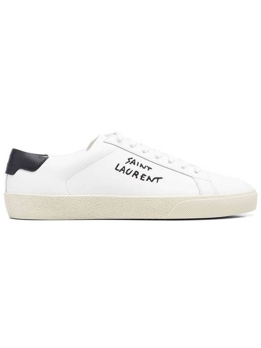 Court Classic Black Tab Low Top Sneakers White - SAINT LAURENT - BALAAN 2