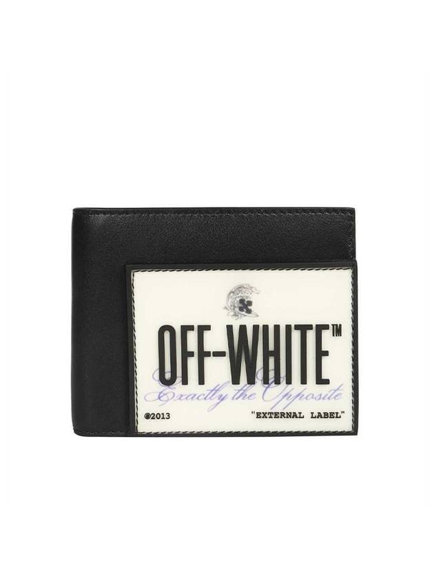 logo patch two-fold wallet OMNC057S23LEA0011084 - OFF WHITE - BALAAN 2