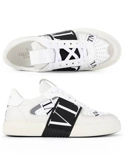 VL7N Band Leather Low Top Sneakers White - VALENTINO - BALAAN 2