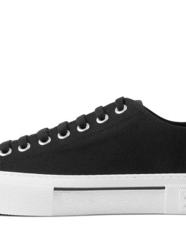 Check Ekd Cotton Low Top Sneakers Black - BURBERRY - BALAAN 3