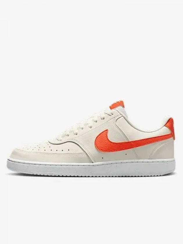 Court Vision Low Top Sneakers Orange White - NIKE - BALAAN 1