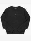 Boxy Micro Logo Sweatshirt Black - A.P.C. - BALAAN 2