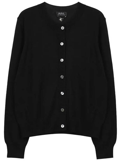 Marine Wool Cardigan Black - A.P.C. - BALAAN 2