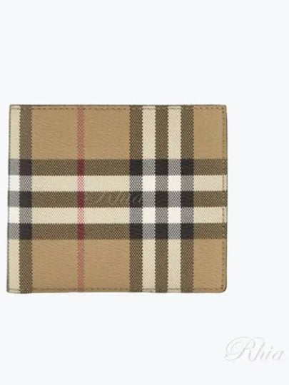 Check Half Wallet Beige - BURBERRY - BALAAN 2