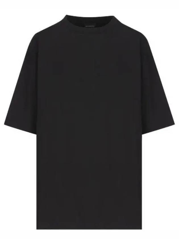 Logo Print Short Sleeve T-Shirt Black - BALENCIAGA - BALAAN 2