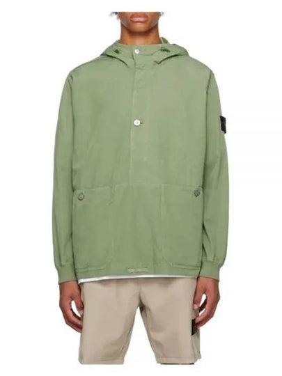 Cupro Cotton Twill TC Badge Anorak Green - STONE ISLAND - BALAAN 2