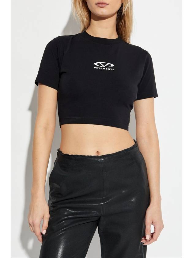 VETEMENTS Logo Top, Women's, Black - VETEMENTS - BALAAN 3