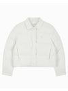 Jeans Collar Quilted Light Down Padding White - CALVIN KLEIN - BALAAN 1