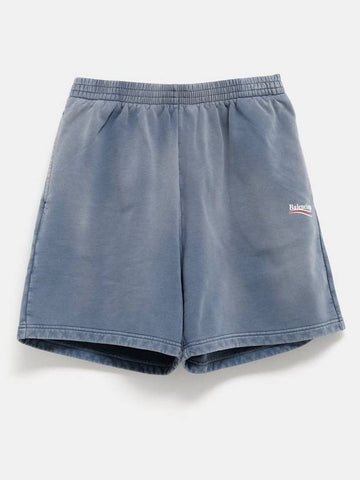 Political Campaign Sweat Shorts - BALENCIAGA - BALAAN 1