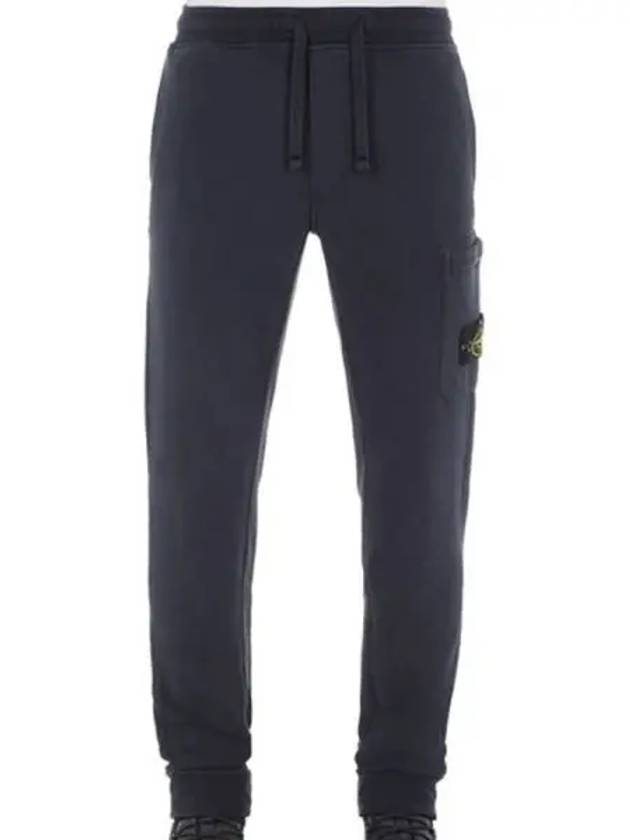 Waffen Patch Cotton Fleece Track Pants Navy - STONE ISLAND - BALAAN 2