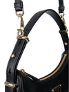 Arque Leather Shoulder Bag Black - PRADA - BALAAN 9