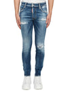 Super Twinky Medium Basic Ripped Jeans Blue - DSQUARED2 - BALAAN 2