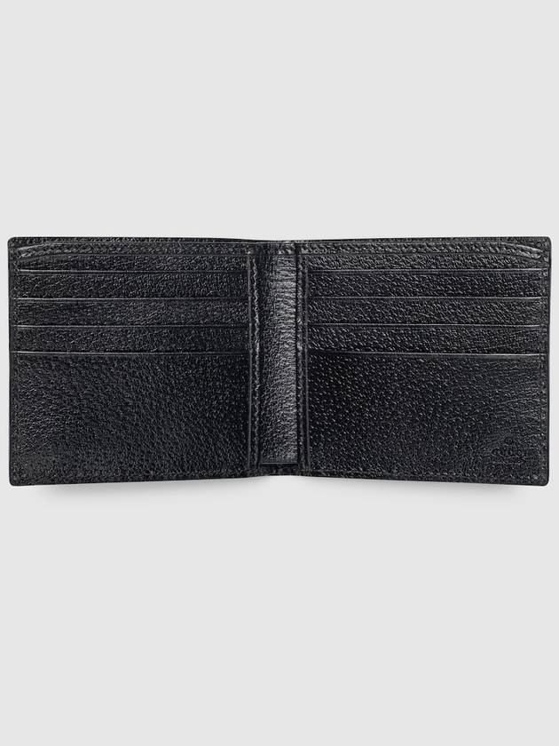 GG Marmont Leather Bi Fold Wallet Black Gold - GUCCI - BALAAN 4