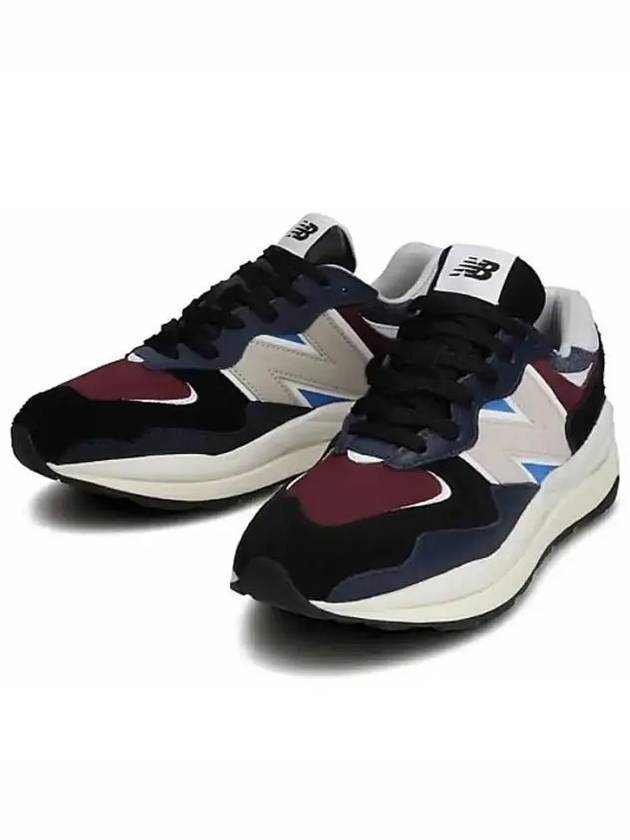 Dahood Hub 5740 Low Top Sneakers Navy Burgundy - NEW BALANCE - BALAAN 7