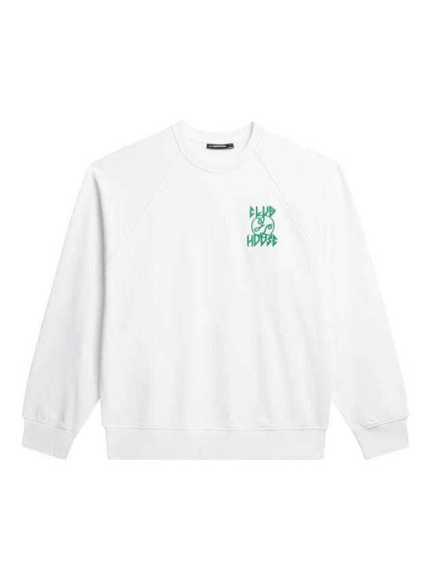 Callan Printed Crewneck Sweater White - J.LINDEBERG - BALAAN 2