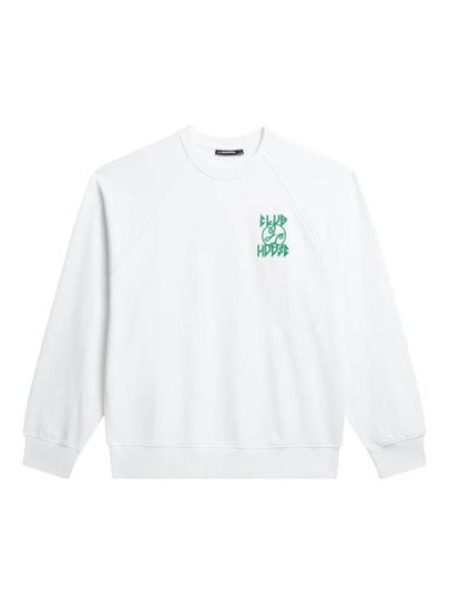 Callan Printed Crewneck Sweater White - J.LINDEBERG - BALAAN 2