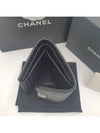 Boy  Small Flap Wallet Caviar Leather & Ruthenium Black - CHANEL - BALAAN 5