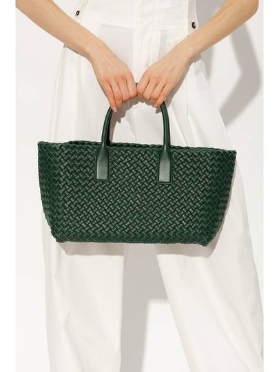 Bottega Veneta 'Cabat Small’ Shopper Bag, Women's, Green - BOTTEGA VENETA - BALAAN 2