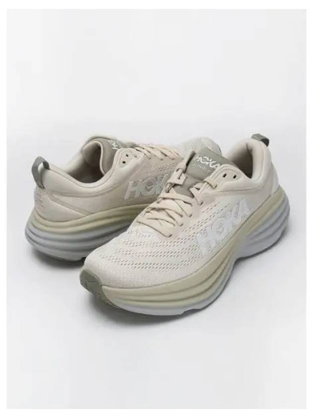 Bondi 8 Low Top Sneakers Oat Milk Barley - HOKA ONE ONE - BALAAN 2