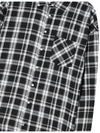 Overfit tartan check shirt Black - THE GREEN LAB - BALAAN 10