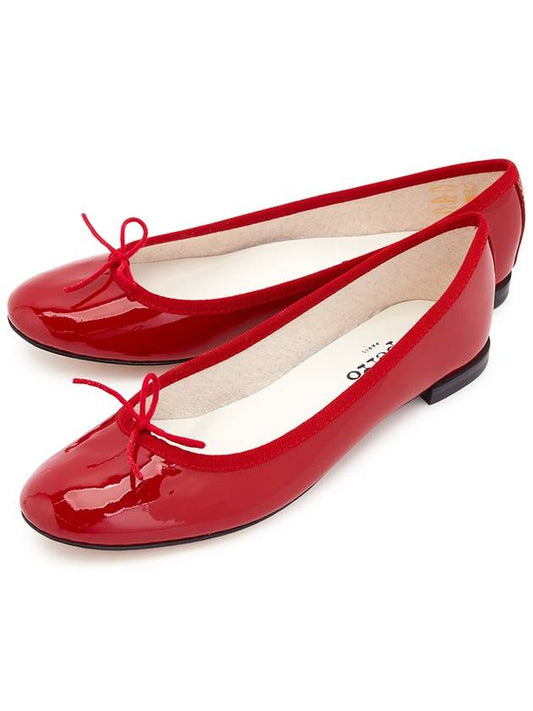 Women's Cendrillon Leather Ballerinas Flat Flammy Red - REPETTO - BALAAN 2