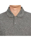 Men's Collar Cotton Blend Short Sleeve PK Shirt Black - THEORY - BALAAN 7