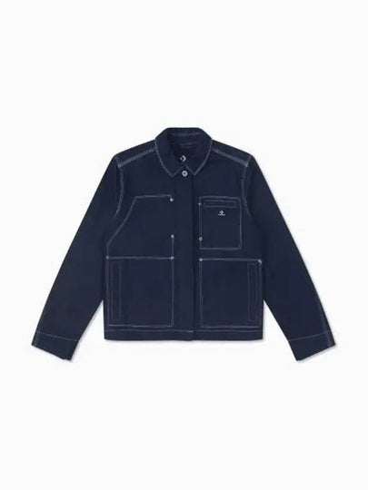 Indigo Chore Denim Jacket Blue - CONVERSE - BALAAN 2