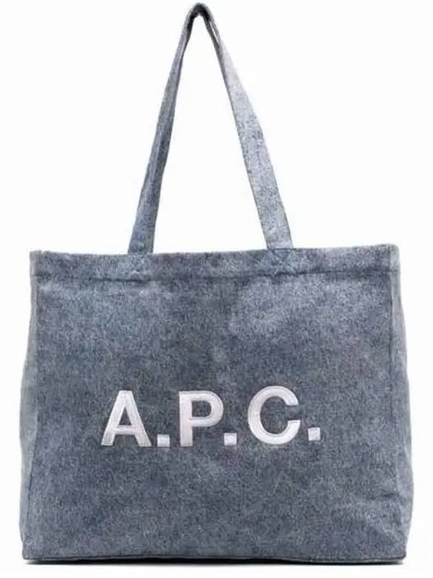 Diane Washed Denim Eco Shoulder Bag Indigo - A.P.C. - BALAAN 7